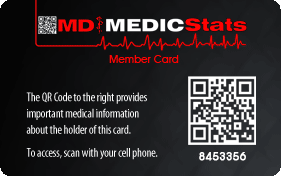 MedicStats Member Card